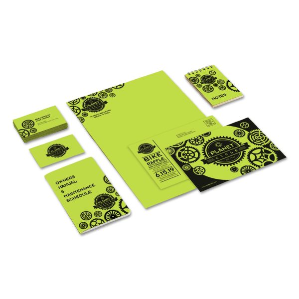 Color Cardstock, 65 lb Cover Weight, 8.5 x 11, Vulcan Green, 250 Pack on Sale - Image 3