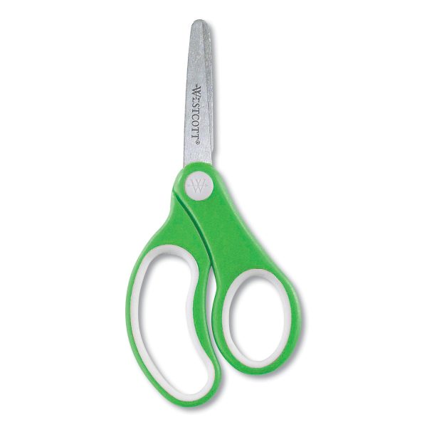 Soft Handle Kids Scissors, Rounded Tip, 5  Long, 1.75  Cut Length, Assorted Straight Handles, 12 Pack Online now - Image 3