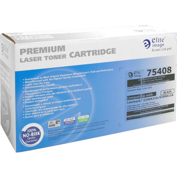 Elite Image Remanufactured Toner Cartridge - Alternative for Lexmark (E250A11A) - Laser - 3500 Pages - Black - 1 Each Discount - Image 3